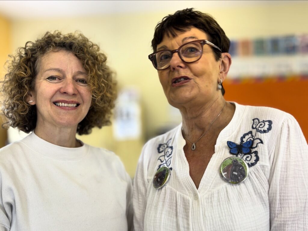 The two mentors for the Kilteevan children
