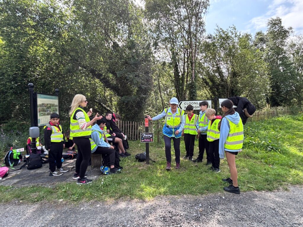 Local volunteer leader Eileen Fahey with the Kilteevan children