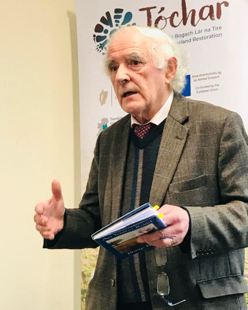 Photogrpah of Photo: Dr Philip Brady at the Carbury Community Centre 