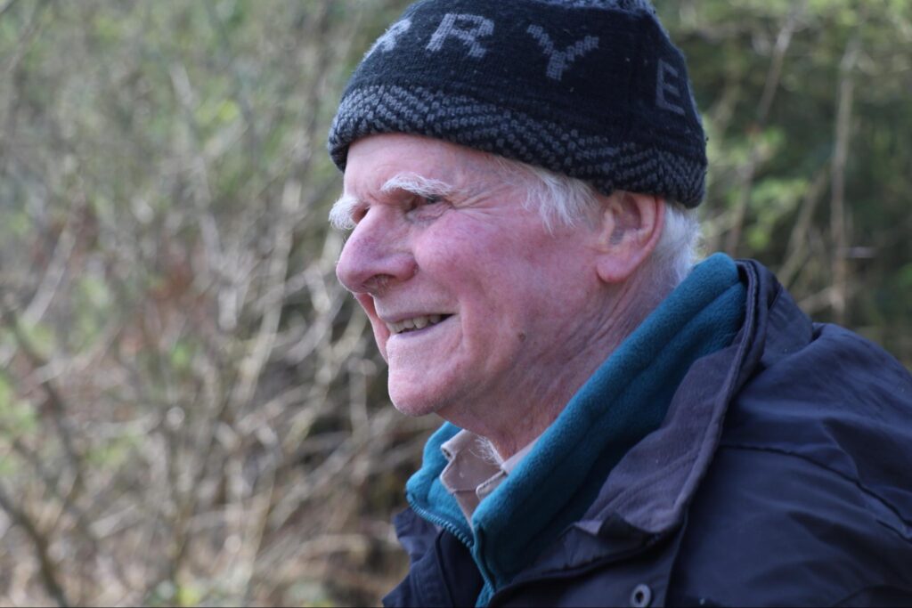 Photograph of Hugh Shepherd, Abbeyleix Bog, Co Laois ( credit Stephen Crilly)