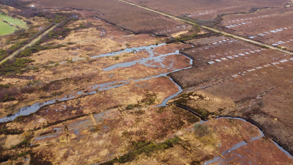 Photos: Carrownagappul Bog, drone shot showing the size and scale of the bog
(credit Stephen Crilly)