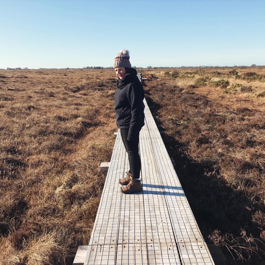 Photograph of Marie Gilmore, Guide, Galway‘s Living Bog, Carrownagappul, Co Galway (Credit Helen Shaw)