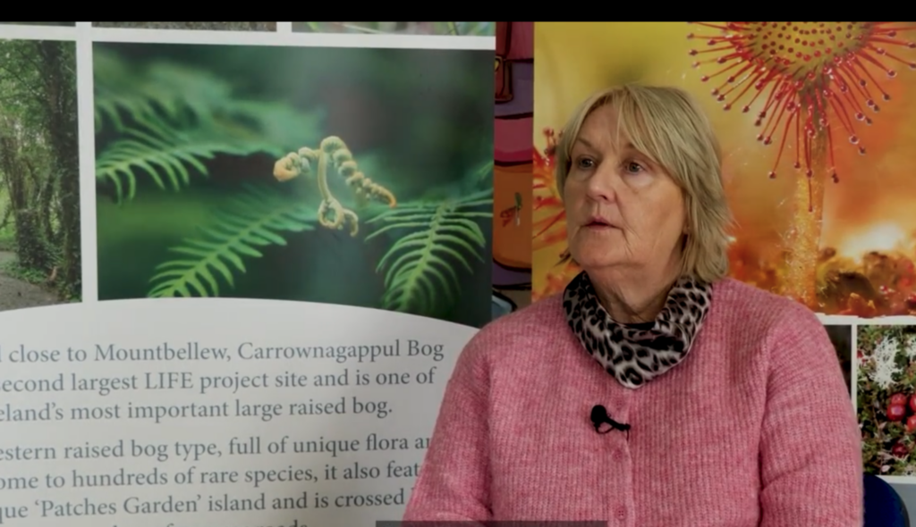 Photograph of Maura Hannon, manager Galway Living Bog, Galway
(credit Stephen Crilly)