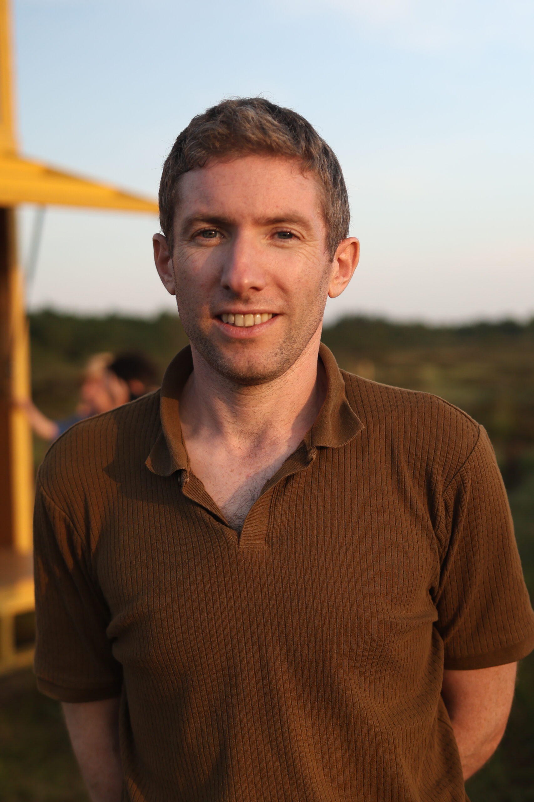 Man smiling. 